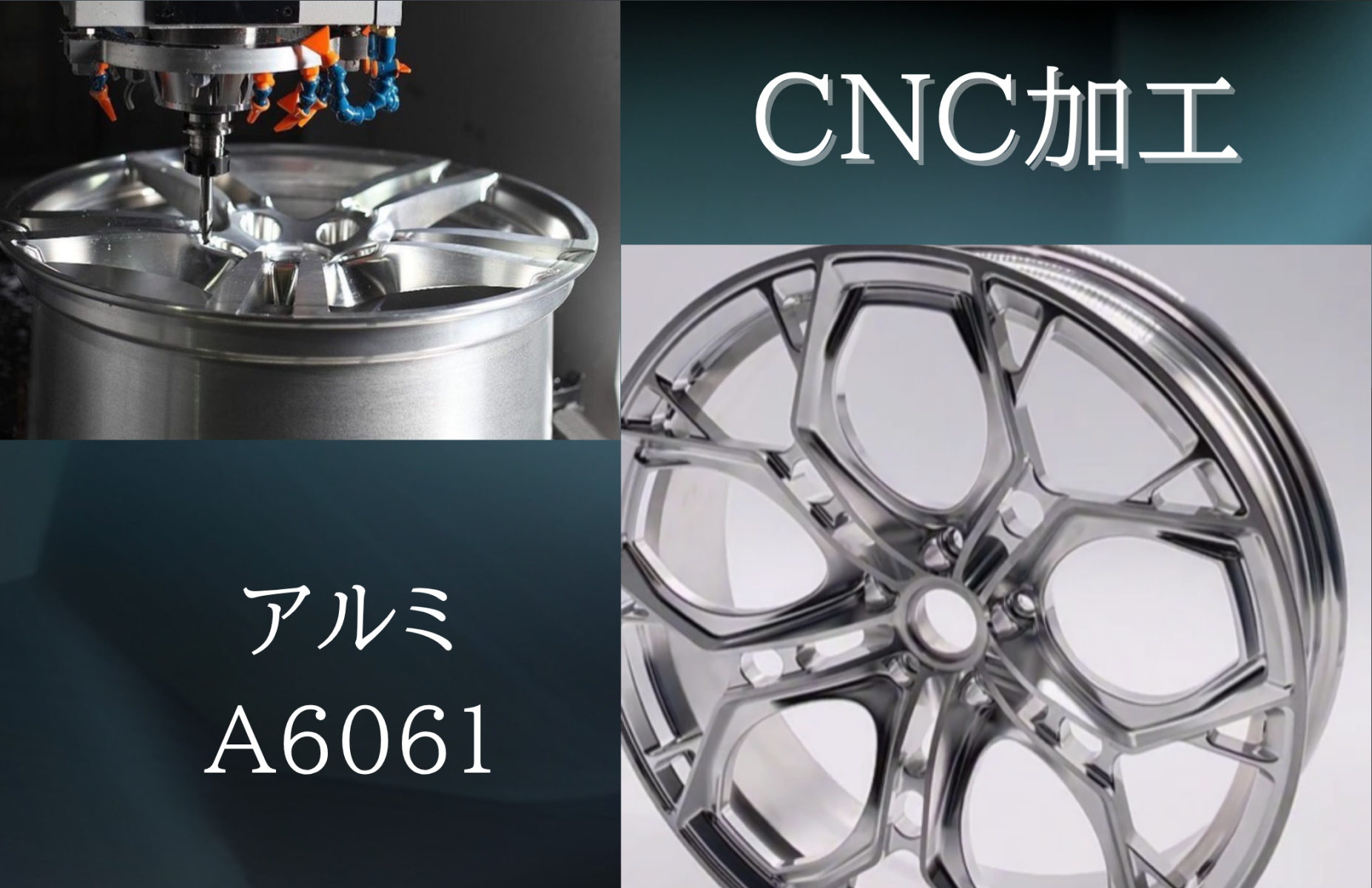 CNC加工 アルミ A6061